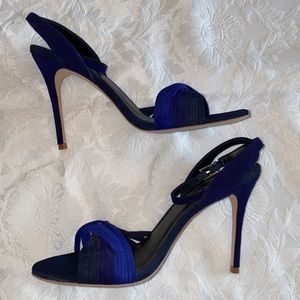 Reiss Blue Suede Sandal